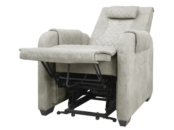 Массажное кресло реклайнер с подъемом FUJIMO LOUNGE UP F7003 ULFL Смоки (Orlando 4)