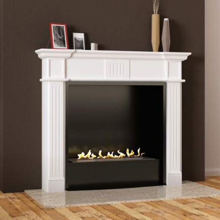 Биокамин в мраморном портале Firezo Barocco